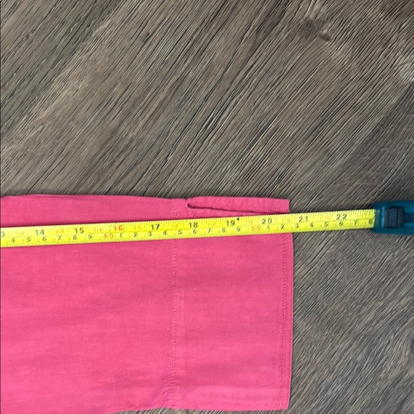 Eileen Fisher Pink Linen Linen LS Split Cuff Dress - Picture 6 of 6